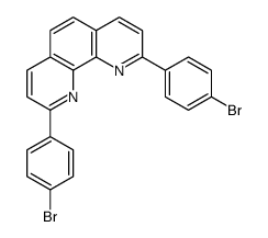 2,9-bis(4-bromophenyl)-1,10-phenanthroline Structure