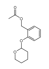 benzenemethanol, 2-[(tetrahydro-2H-pyran-2-yl)oxy]-, acetate Structure