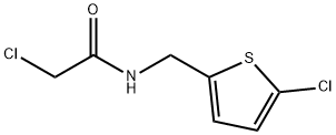 2-chloro-N-((5-chlorothiophen-2-yl)methyl)acetamide Structure