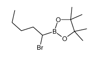2-(1-bromopentyl)-4,4,5,5-tetramethyl-1,3,2-dioxaborolane Structure