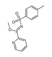 S-Methoxy-S-(2-pyridyl)-N-tosylsulfimid结构式