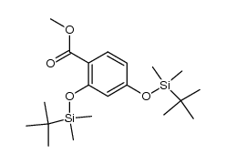 methyl 2,4-bis[(tert-butyldimethylsilyl)oxy]benzoate结构式