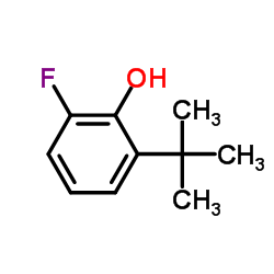 2-(1,1-二甲基乙基)-6-氟苯酚结构式