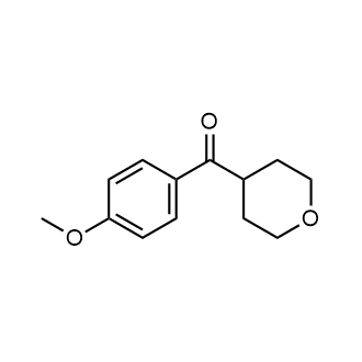 4-(4-Methoxybenzoyl)oxane Structure