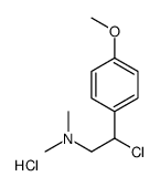 2-chloro-2-(4-methoxyphenyl)-N,N-dimethylethanamine,hydrochloride Structure