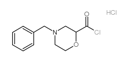 4-苄基-2-吗啉羰酰氯盐酸盐结构式