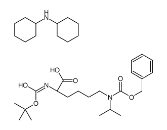 N-α-Boc-N-ε-Z-N-ε-isopropyl-L-lysine dicyclohexylaminesalt structure