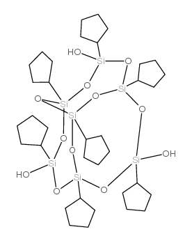 1,3,5,7,9,11,14-heptacyclopentyltricyclo[7.3.3.1(5,11)]heptasiloxane-endo-3,7,14-triol Structure