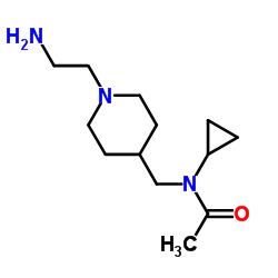 N-{[1-(2-Aminoethyl)-4-piperidinyl]methyl}-N-cyclopropylacetamide Structure