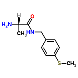 N-[4-(Methylsulfanyl)benzyl]-L-alaninamide Structure