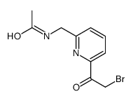 N-[[6-(2-bromoacetyl)pyridin-2-yl]methyl]acetamide结构式