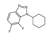1-Cyclohexyl-6,7-difluoro-1,2,3-benzotriazole structure