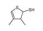 2-mercapto-3,4-dimethyl-2,3-dihydrothiophene Structure