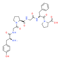 tyrosyl-glycyl-prolyl-glycyl-phenylalanyl-proline结构式