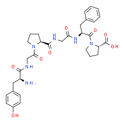 tyrosyl-glycyl-prolyl-glycyl-phenylalanyl-proline Structure