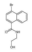 4-bromo-N-(2-hydroxyethyl)naphthalene-1-carboxamide Structure