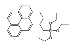 triethoxy(4-pyren-1-ylbutyl)silane结构式