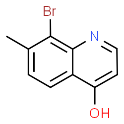 8-bromo-7-methylquinolin-4-ol结构式