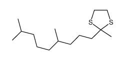 2-(4,8-dimethylnonyl)-2-methyl-1,3-dithiolane Structure
