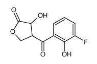 4-(3-fluoro-2-hydroxybenzoyl)-3-hydroxyoxolan-2-one结构式