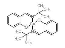 Copper,bis[2-[[(1,1-dimethylethyl)imino-kN]methyl]phenolato-kO]-结构式