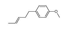 5-(4-methoxyphenyl)-2-pentene Structure