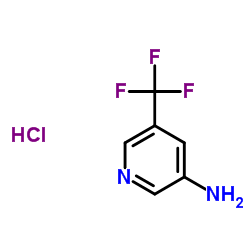 5-(Trifluoromethyl)-3-pyridinamine hydrochloride (1:1) structure