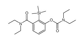 3-(diethylcarbamoyl)-2-(trimethylsilyl)phenyl diethylcarbamate Structure