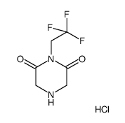 1-(2,2,2-Trifluoroethyl)Piperazine-2,6-Dione Hydrochloride结构式