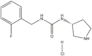 (R)-1-(2-Fluorobenzyl)-3-(pyrrolidin-3-yl)urea hydrochloride结构式