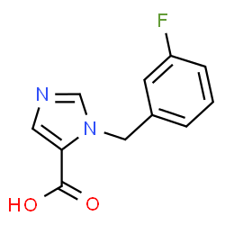 1-(3-Fluorobenzyl)-1H-imidazole-5-carboxylic acid Structure