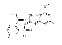 methyl 4-iodo-2-{[(4-methoxy-6-methyl-1,3,5-triazin-2-yl)carbamoyl]sulfamoyl}benzoate structure