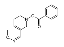 [5-[(E)-methoxyiminomethyl]-3,6-dihydro-2H-pyridin-1-yl] benzoate结构式