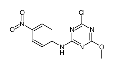 4-chloro-6-methoxy-N-(4-nitrophenyl)-1,3,5-triazin-2-amine Structure