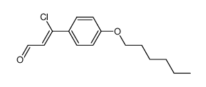 (Z)-3-chloro-3-(4-(hexyloxy)phenyl)acrylaldehyde结构式