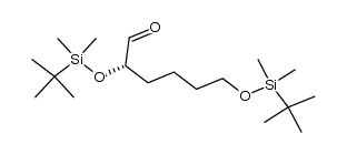 (-)-2(S)-2,6-bis(t-butyldimethylsilyloxy)-1-hexanal结构式