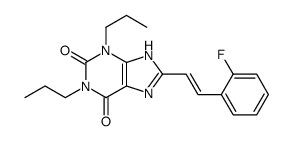 8-[(E)-2-(2-fluorophenyl)ethenyl]-1,3-dipropyl-7H-purine-2,6-dione Structure