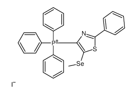 (5-methylselanyl-2-phenyl-1,3-thiazol-4-yl)-triphenylphosphanium,iodide Structure