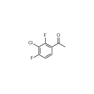 1-(3-Chloro-2,4-difluorophenyl)ethanone Structure