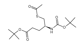 tert-butyl 5-(acetylthio)-4(S)-(tert-butoxycarbonylamino)pentanoate Structure