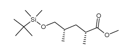 [2R,4S]-5-(tert-butyl-dimethyl-silanyloxy)-2,4-dimethyl-pentanoic acid methyl ester Structure