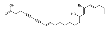 18-bromo-16-hydroxytricosa-8,17,19-trien-4,6-diynoic acid Structure