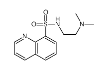 N-[2-(dimethylamino)ethyl]quinoline-8-sulfonamide结构式