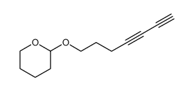 2-(hepta-4,6-diynyloxy)-tetrahydro-2H-pyran Structure