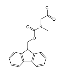 N-Fmoc-sarcosine acid chloride结构式
