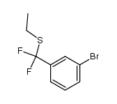 ((3-bromophenyl)difluoromethyl)(ethyl)sulfane结构式
