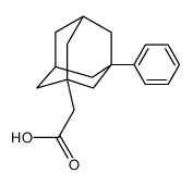 2-(3-phenyl-1-adamantyl)acetic acid结构式