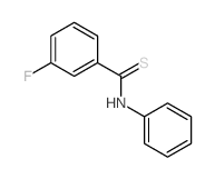 Benzenecarbothioamide,3-fluoro-N-phenyl-结构式