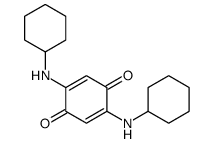 2,5-bis(cyclohexylamino)cyclohexa-2,5-diene-1,4-dione结构式