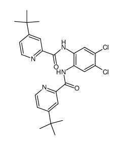 N,N'-(4,5-dichloro-o-phenylene)bis(4-tert-butylpyridine-2-carboxamide) Structure